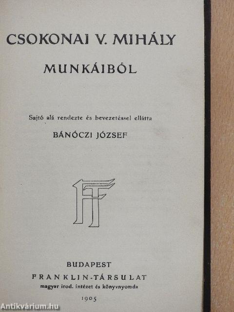 Csokonai V. Mihály munkáiból