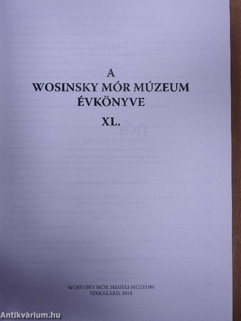 A Wosinsky Mór Múzeum évkönyve 2018