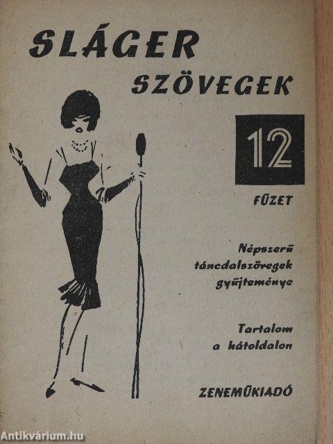 Slágerszövegek 12.