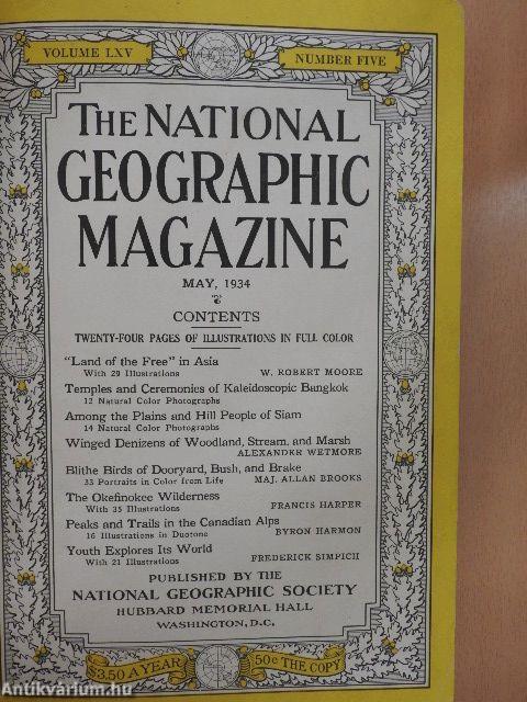 The National Geographic Magazine 1934 (vegyes számok) (4 db)