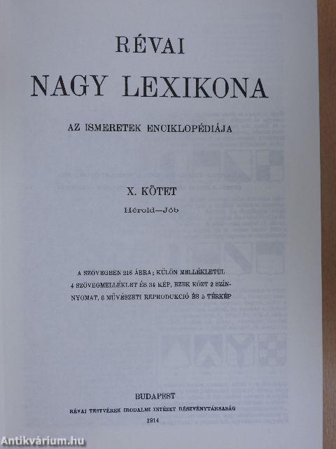 Révai nagy lexikona 10. (töredék)