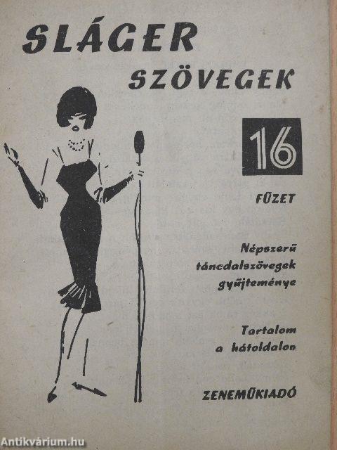 Slágerszövegek 16.