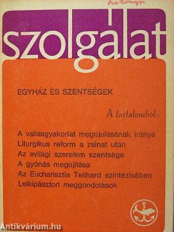 Szolgálat 1969. Karácsony