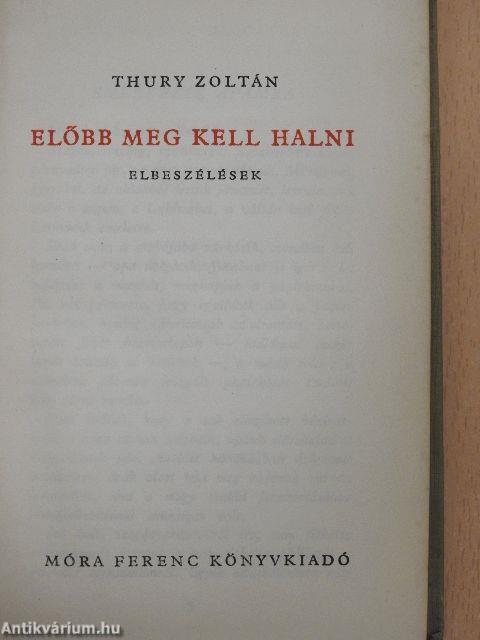 Előbb meg kell halni