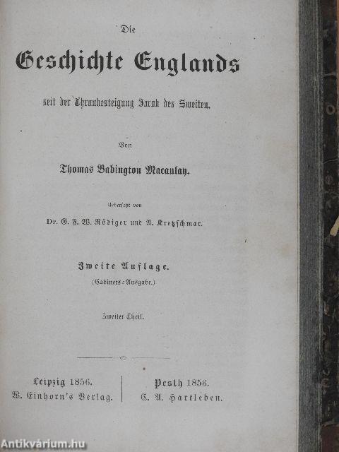 Die Geschichte Englands I-III. (gótbetűs) (töredék)