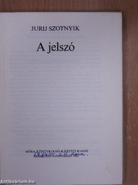 A jelszó