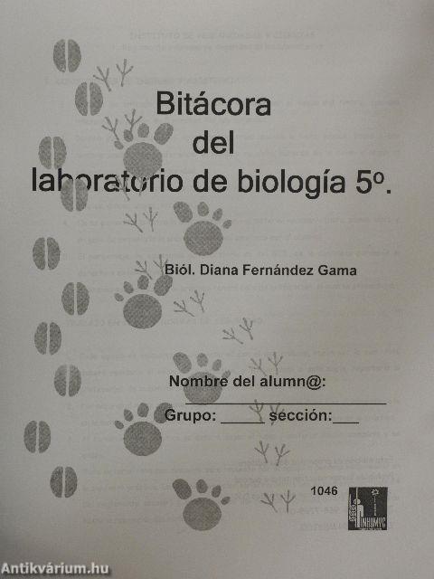 Bitácora del Laboratorio de biología 5.