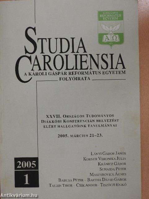 Studia Caroliensia 2005/1.