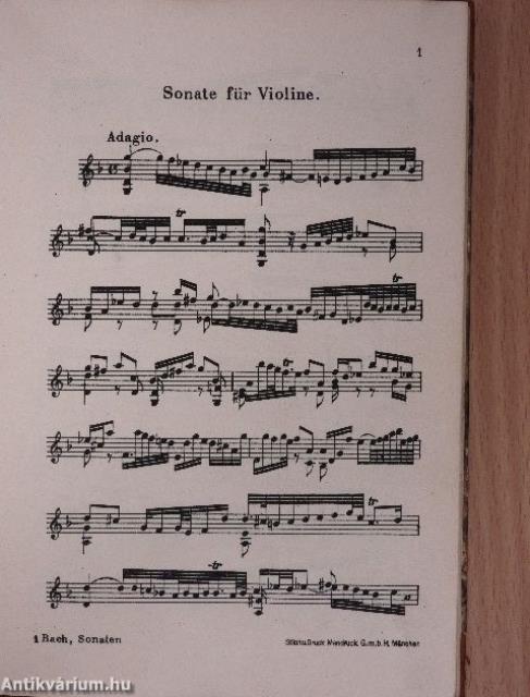 Sonaten für Violine Solo