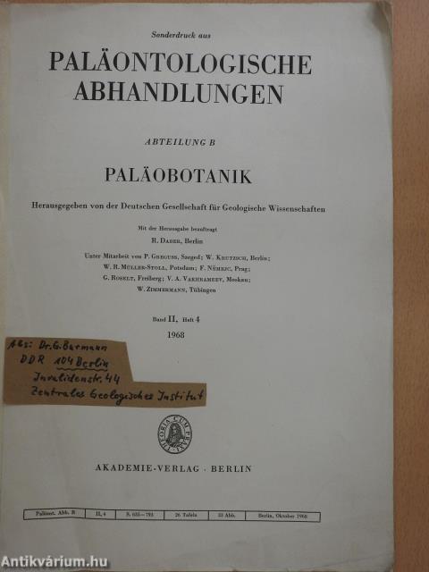 Paläobotanik (dedikált példány)