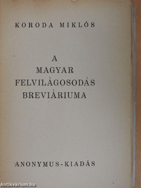 A magyar felvilágosodás breviáriuma