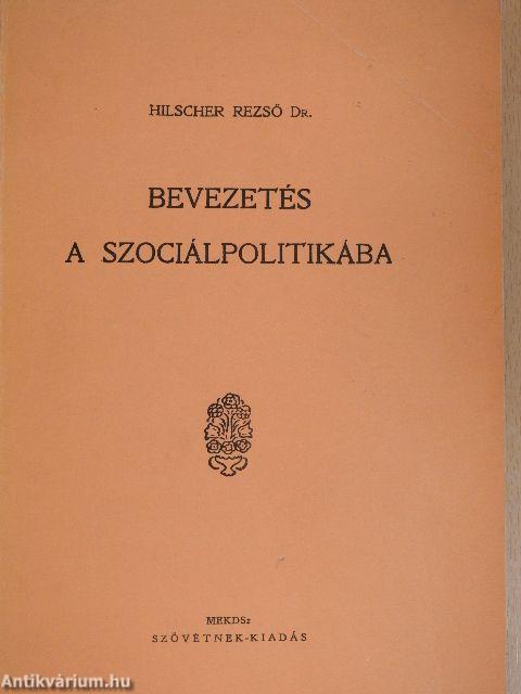 Bevezetés a szociálpolitikába