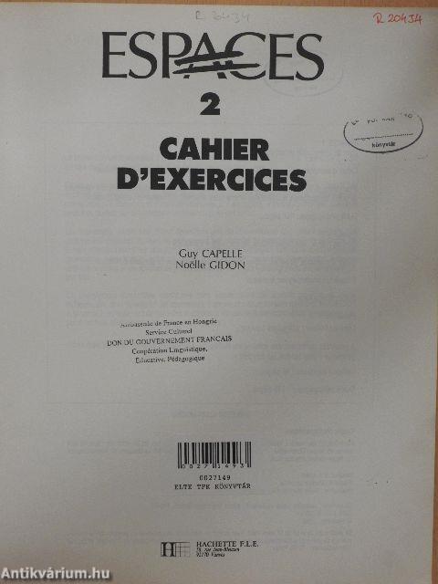 Espaces 2 - Cahier D'Exercices