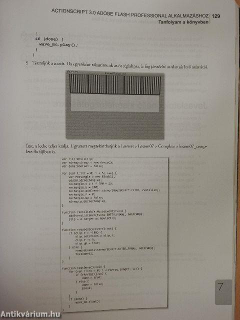 ActionScript 3.0 Adobe Flash Professional alkalmazáshoz