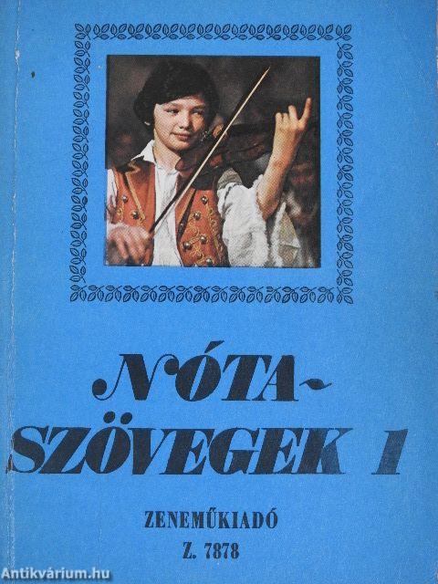 Nótaszövegek 1.