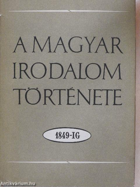 A magyar irodalom története I-III.