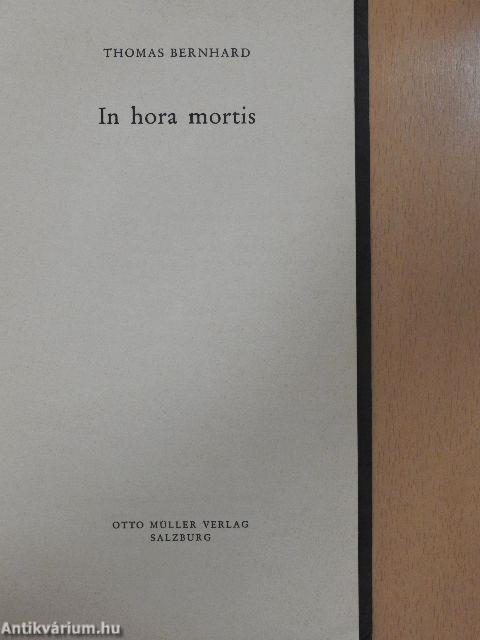 In hora mortis