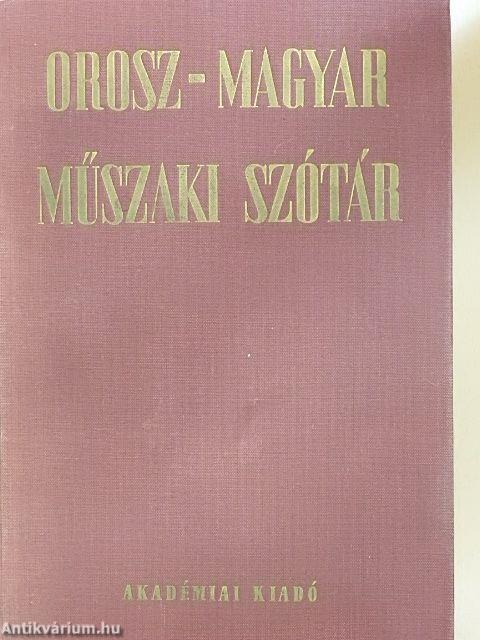 Orosz-magyar műszaki szótár