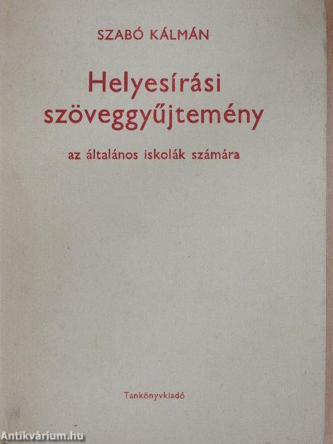 Helyesírási szöveggyűjtemény