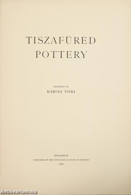 Tiszafüred pottery