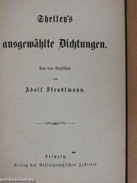 Shelley's ausgewählte Dichtungen/George Sands Ländliche Erzählungen (gótbetűs)