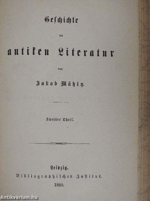 Geschichte der antiken Literatur I-II. (gótbetűs)