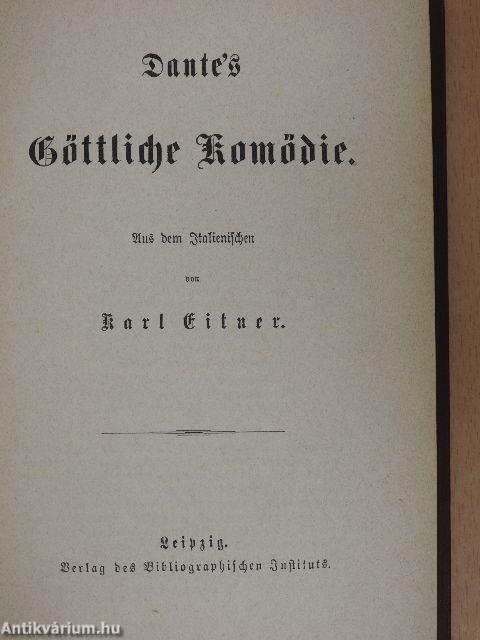 Dante's Göttliche Komödie I-III. (gótbetűs)