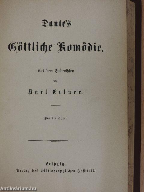 Dante's Göttliche Komödie I-III. (gótbetűs)