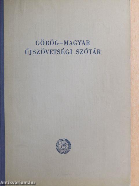 Görög-magyar újszövetségi szótár