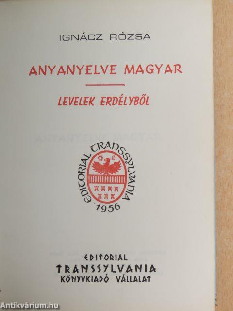 Anyanyelve magyar/Levelek Erdélyből