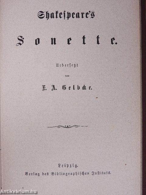 Shakespeare's Sonette (gótbetűs)