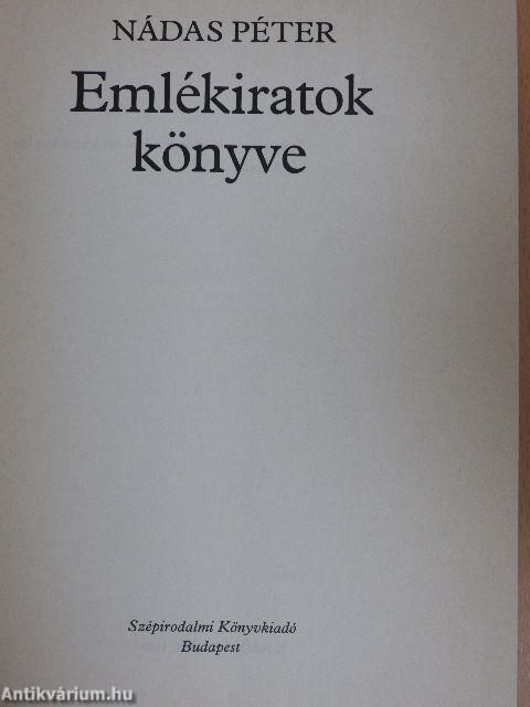 Emlékiratok könyve