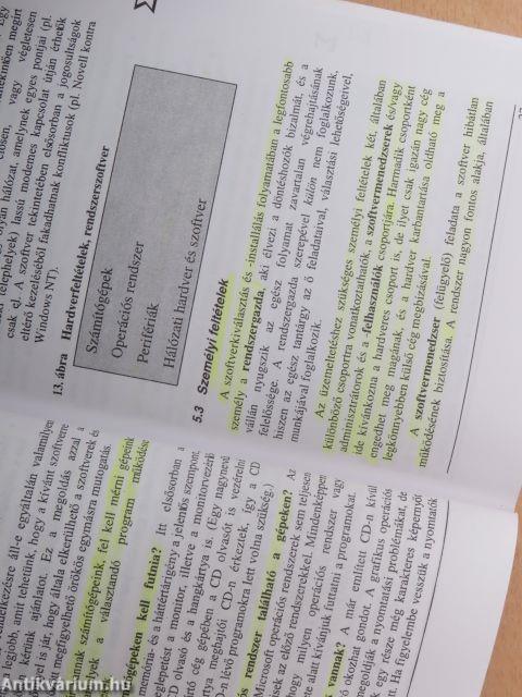 Szoftverkiválasztás és -installálás