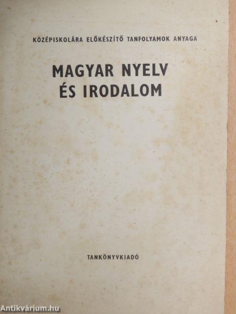 Magyar nyelv és irodalom