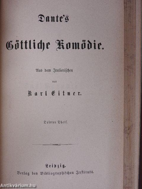 Dante's Göttliche Komödie I-III. (gótbetűs)