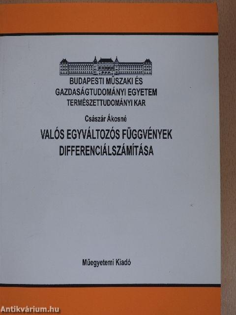 Valós egyváltozós függvények differenciálszámítása
