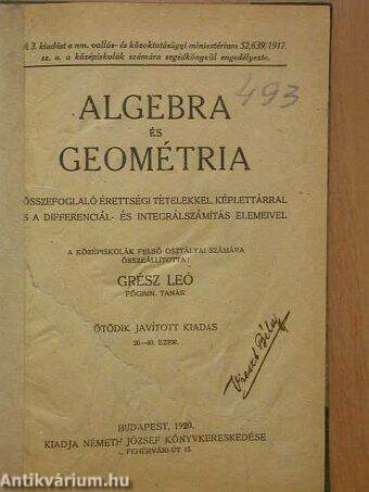 Algebra és geométria