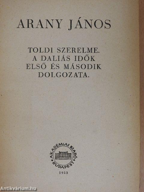 Arany János összes művei V.