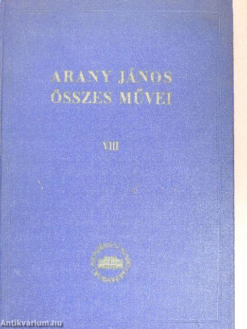 Arany János összes művei VIII.