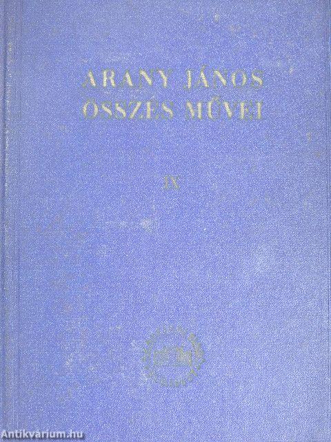 Arany János összes művei IX.