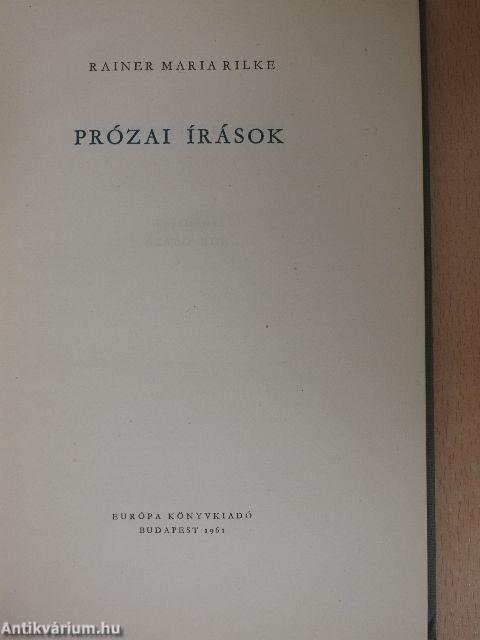 Prózai írások