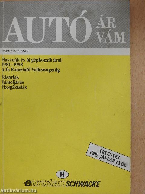 Autóár, autóvám