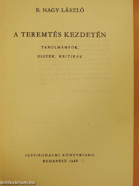 A teremtés kezdetén