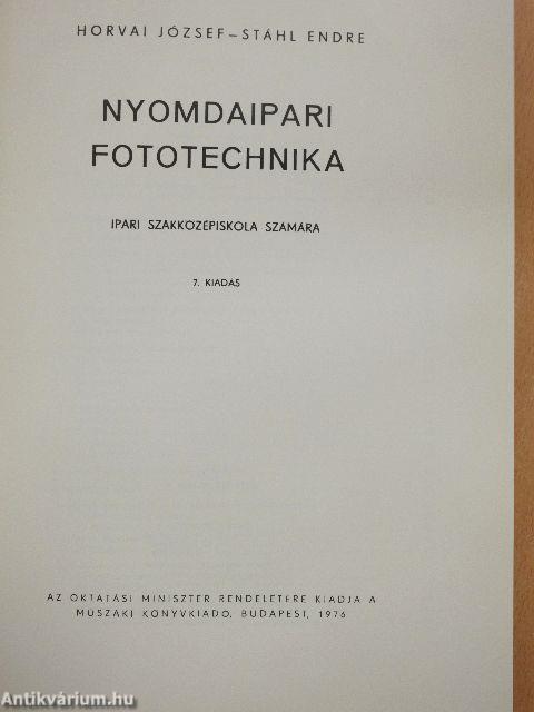 Nyomdaipari fototechnika