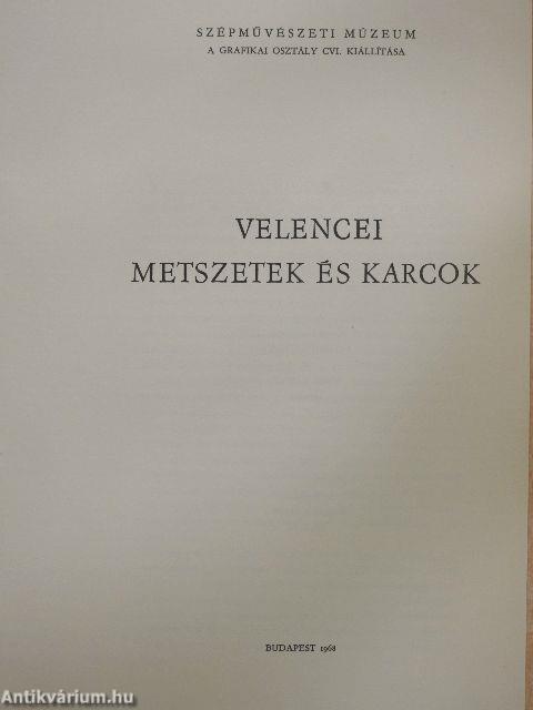 Velencei metszetek és karcok