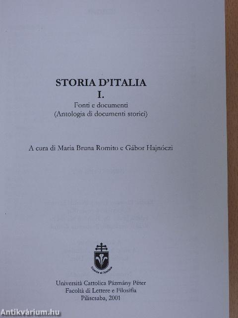 Storia d'Italia 1.