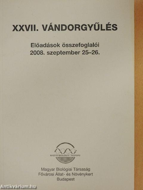 XXVII. Vándorgyűlés