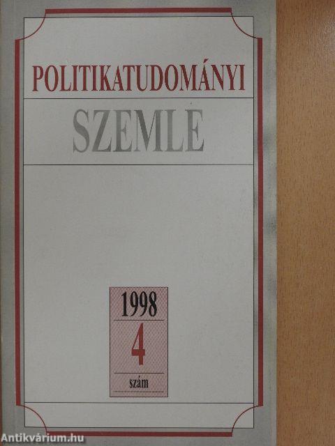 Politikatudományi Szemle 1998/4.