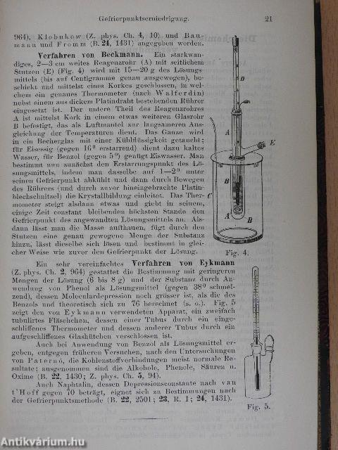 Chemie der Kohlenstoffverbindungen I-II.