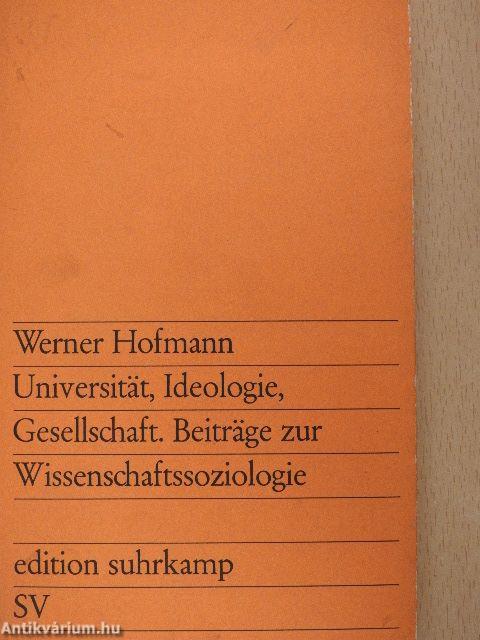 Universität, Ideologie, Gesellschaft